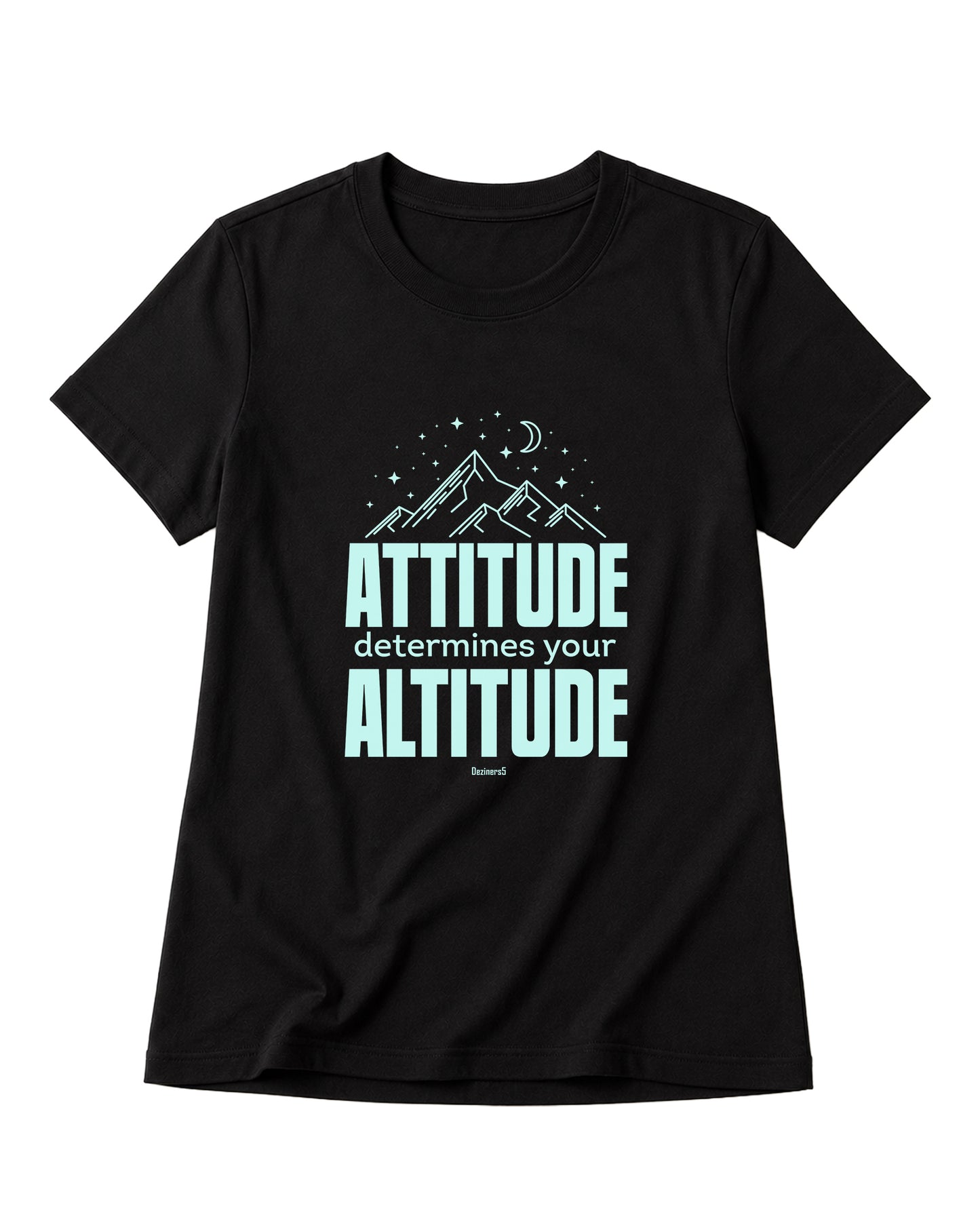 ATTITUDE women's regular-fit t-shirt in black.