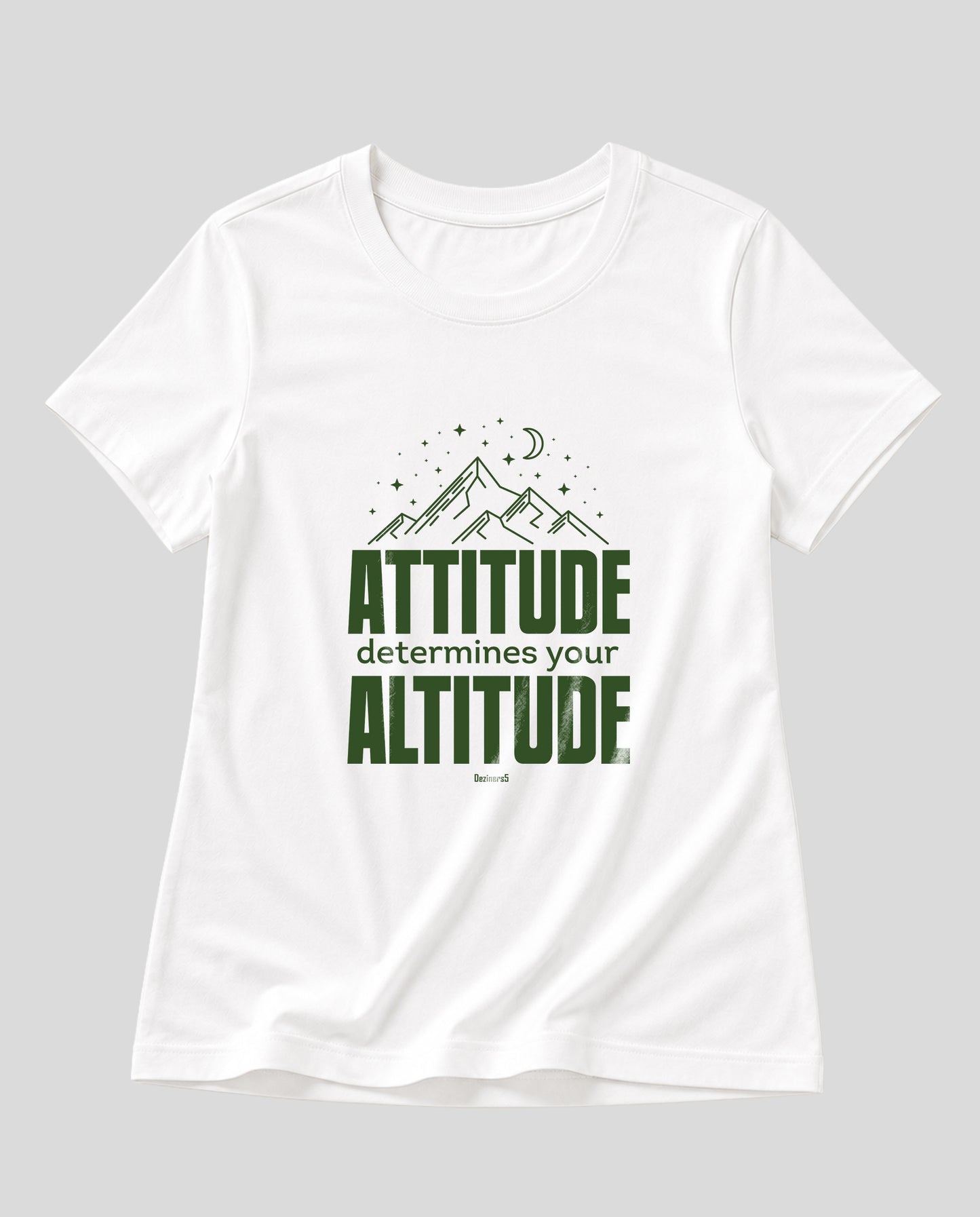 ATTITUDE women's regular-fit t-shirt in white.