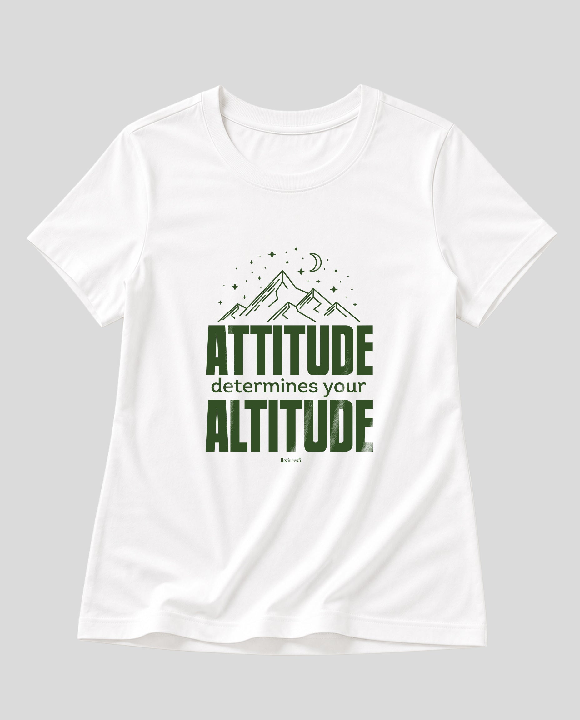 ATTITUDE women's regular-fit t-shirt in white.