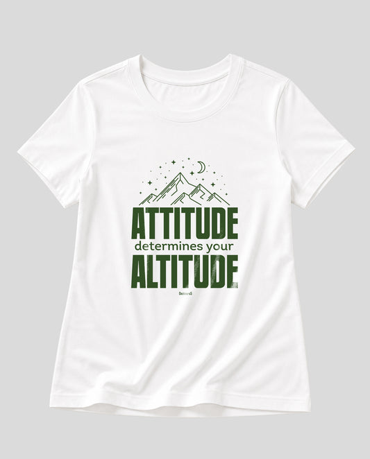 ATTITUDE women's regular-fit t-shirt in white.