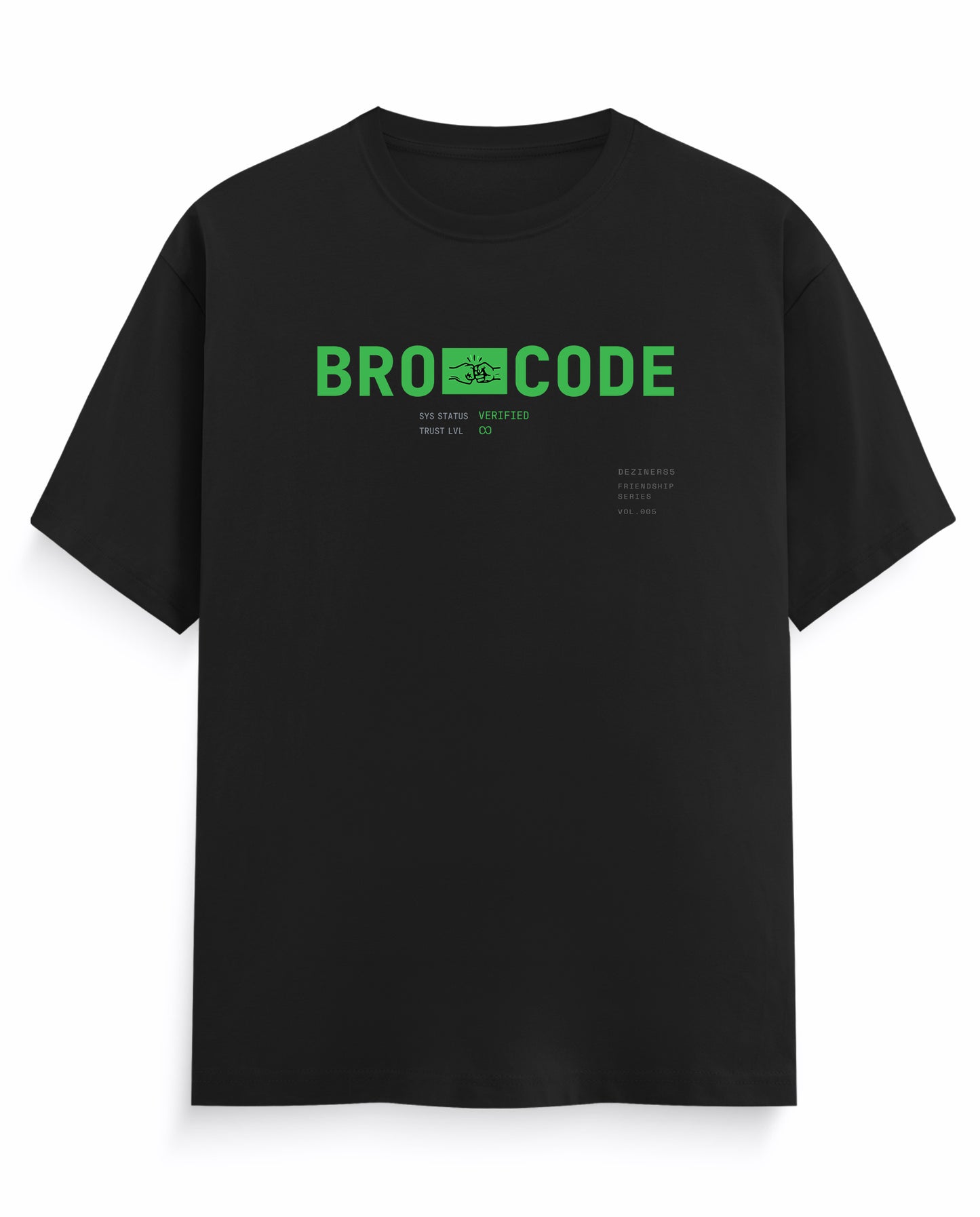 BRO CODE men's regular-fit t-shirt in black.