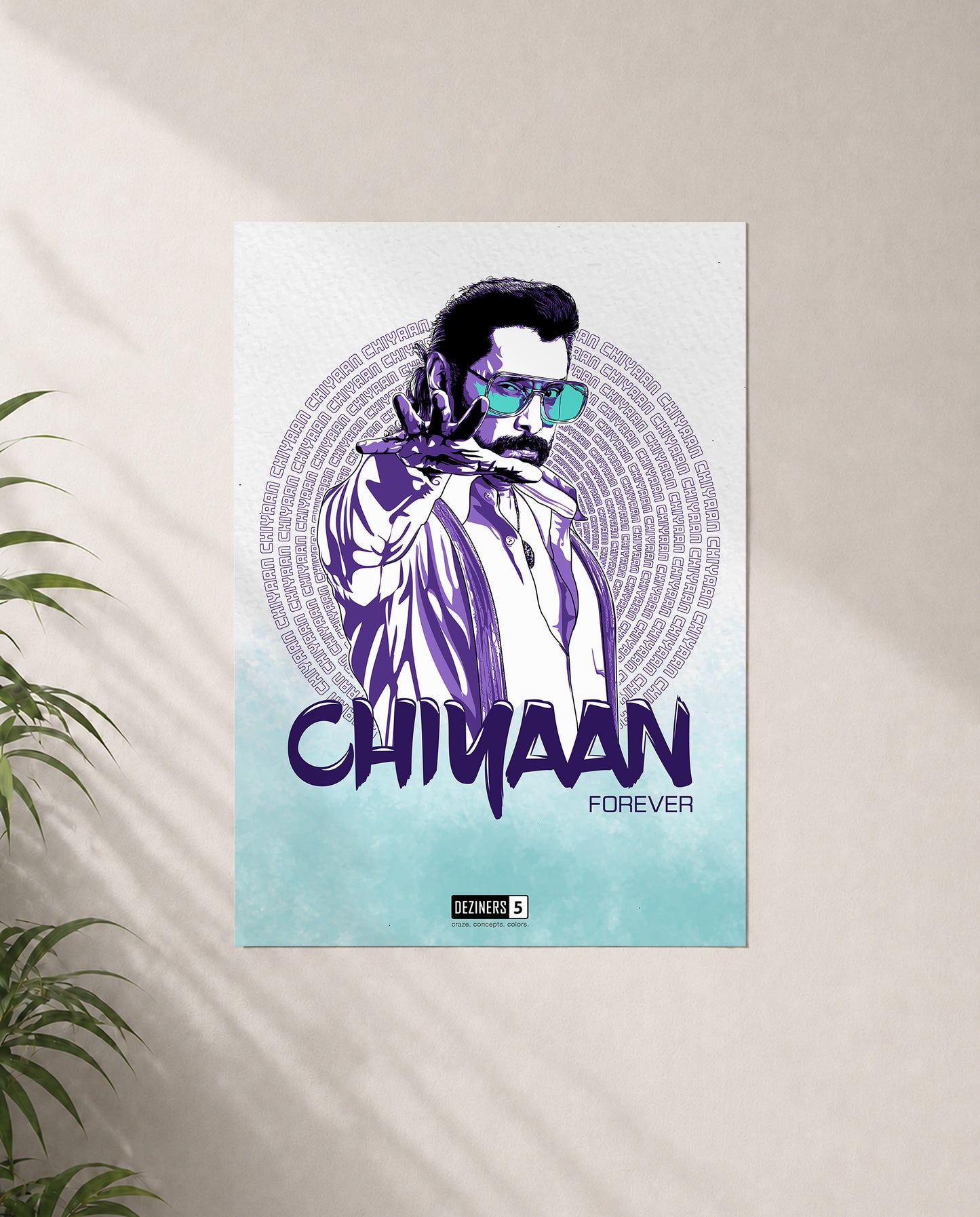 CHIYAAN FOREVER premium matte wall poster featuring iconic cinematic-inspired artwork with a modern minimalist aesthetic.