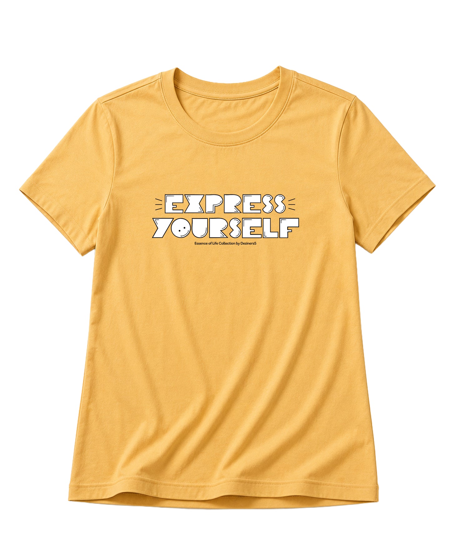 EXPRESS YOURSELF women's regular-fit t-shirt in beige.