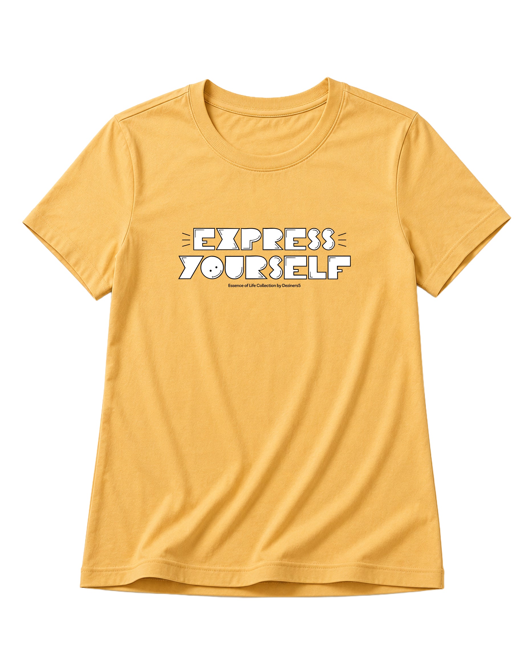 EXPRESS YOURSELF women's regular-fit t-shirt in beige.