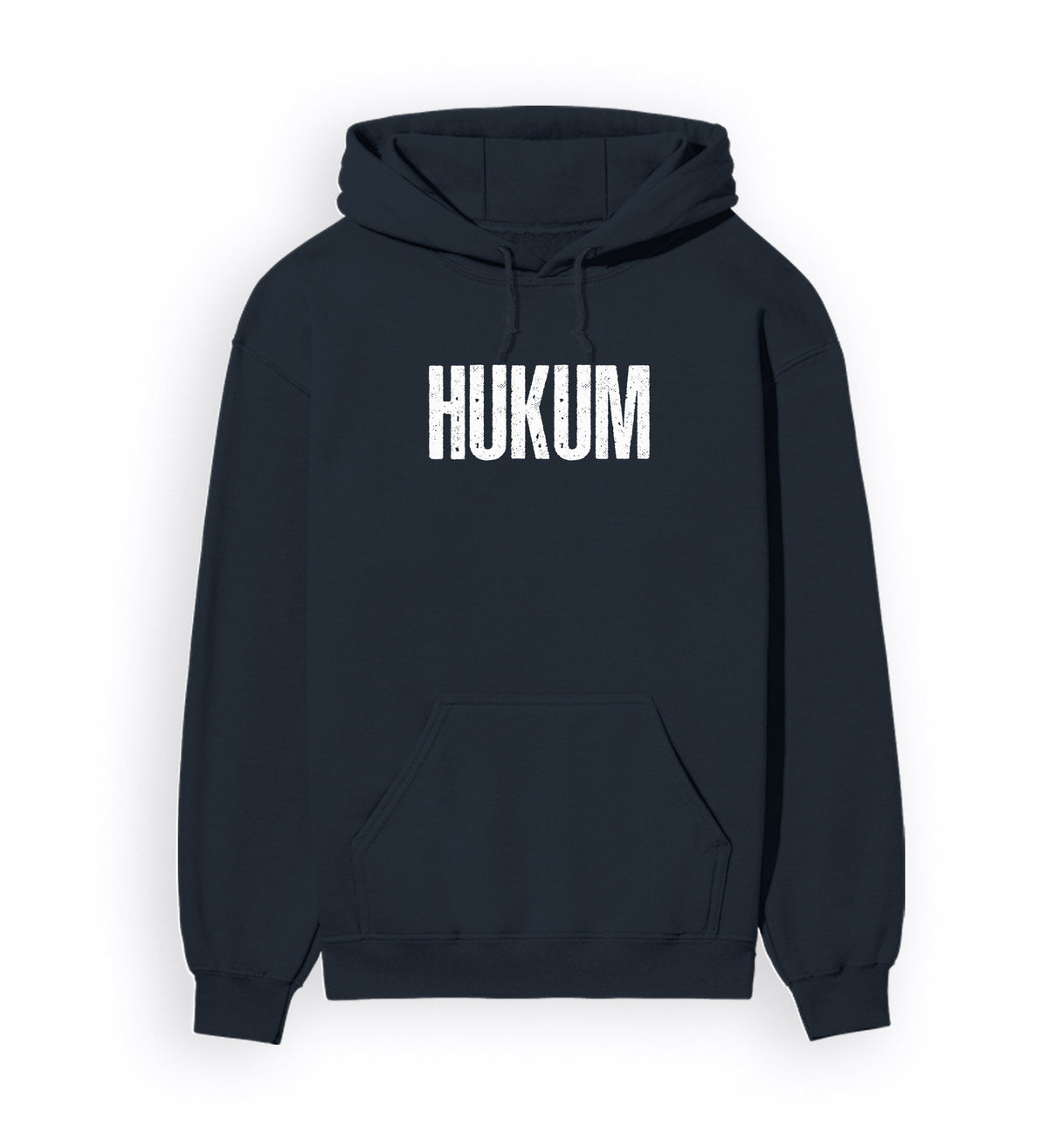 Front view of ORDER OF THE TIGER - Unisex Regular Fit Hoodie in navy blue.