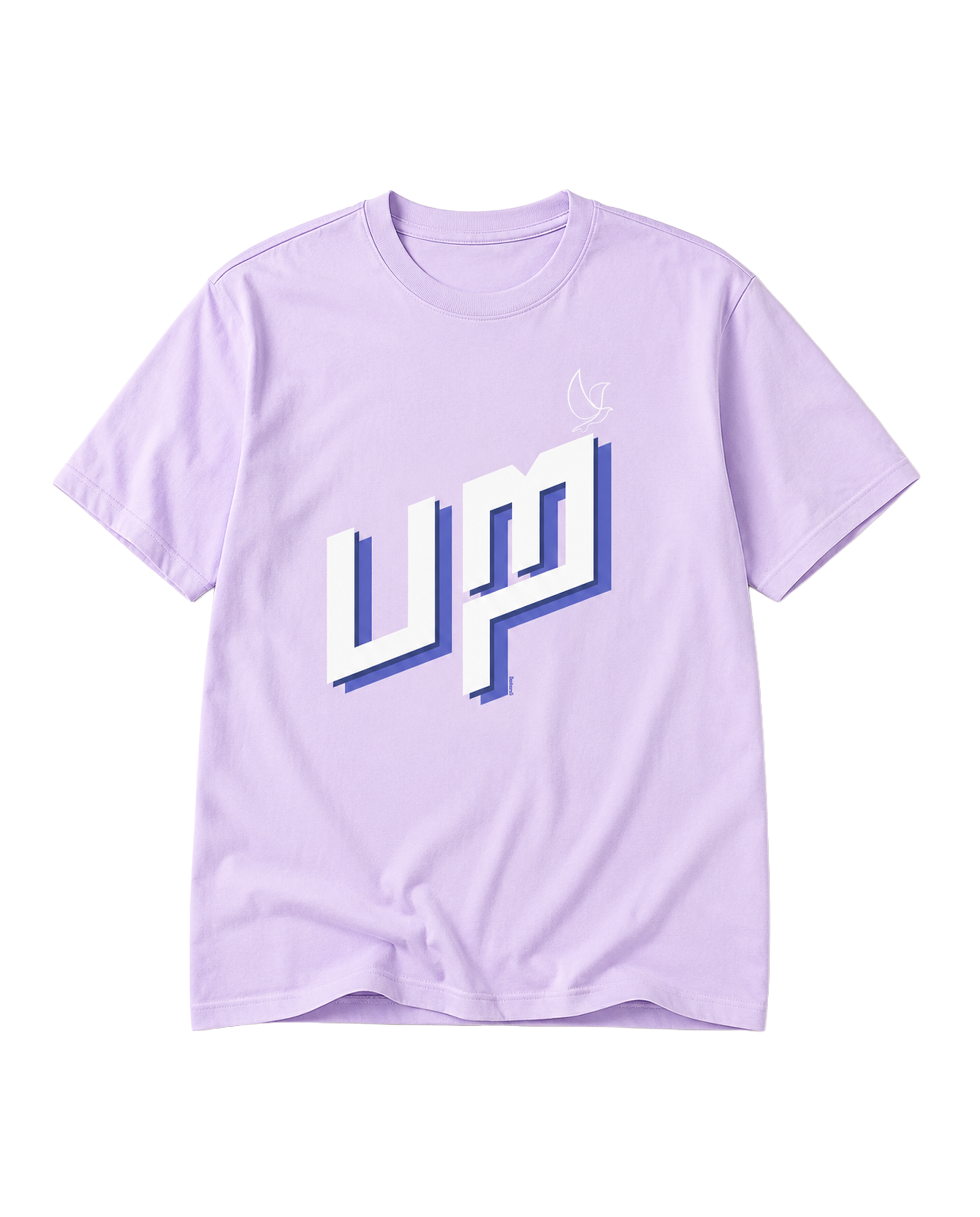 PARA men's regular-fit t-shirt in lavender featuring an inspirational Tamil typography design symbolizing courage, confidence, and ambition.