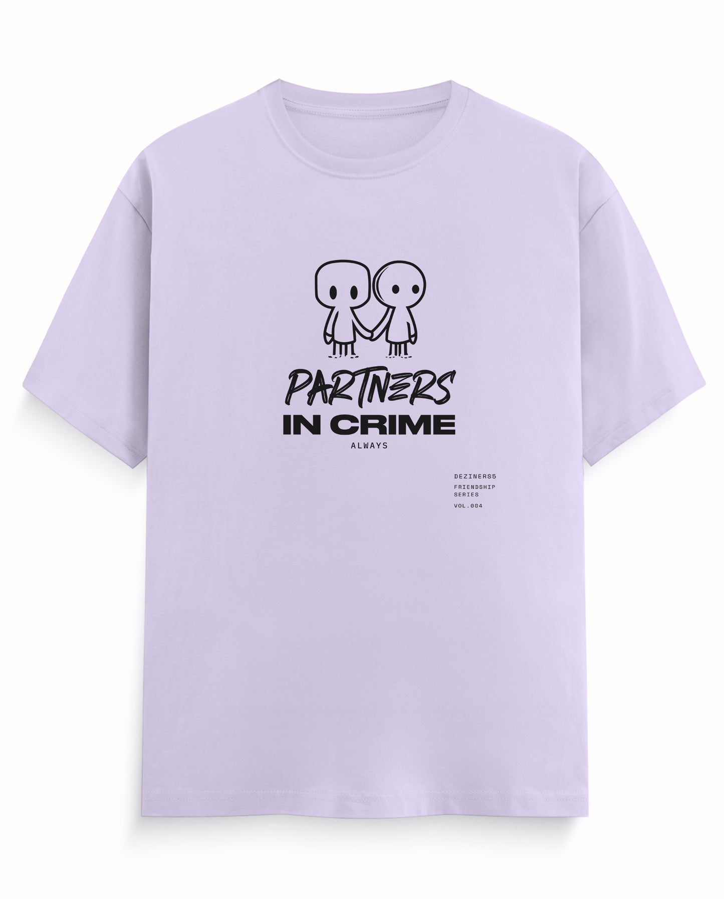 PARTNERS IN CRIME men's regular-fit t-shirt in lavender.