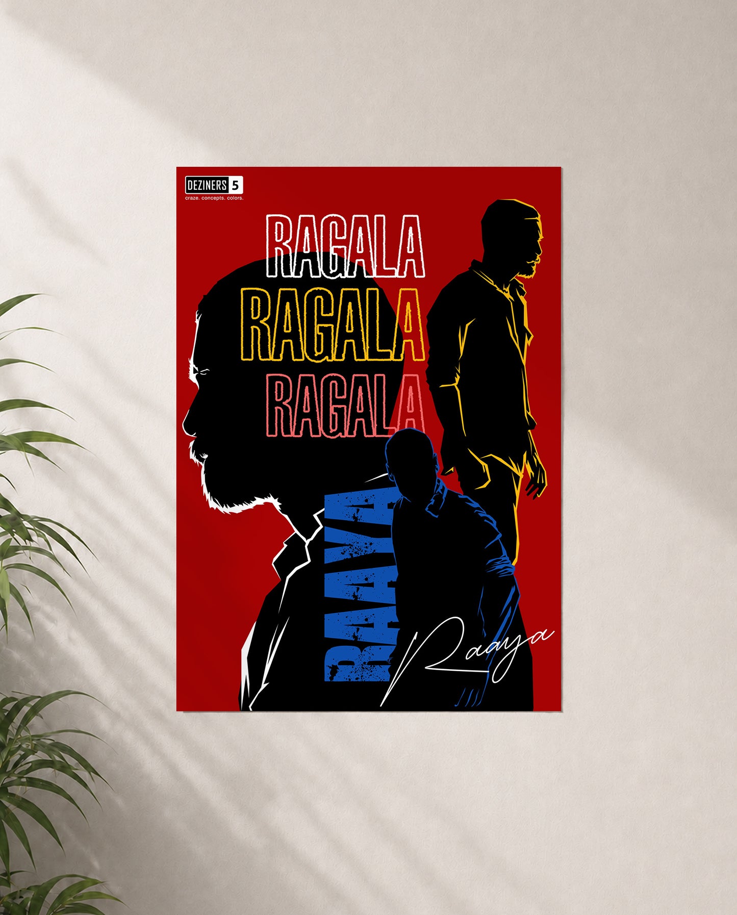 RAGALA premium matte wall poster featuring D-inspired action artwork with bold cinematic styling and premium detailing.