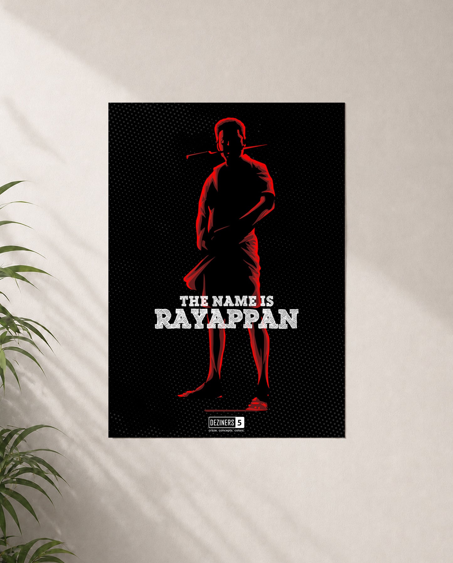 RAYAPPAN TRIBUTE premium matte wall poster featuring Thalapathy-inspired artwork symbolizing courage, sacrifice, and timeless leadership.