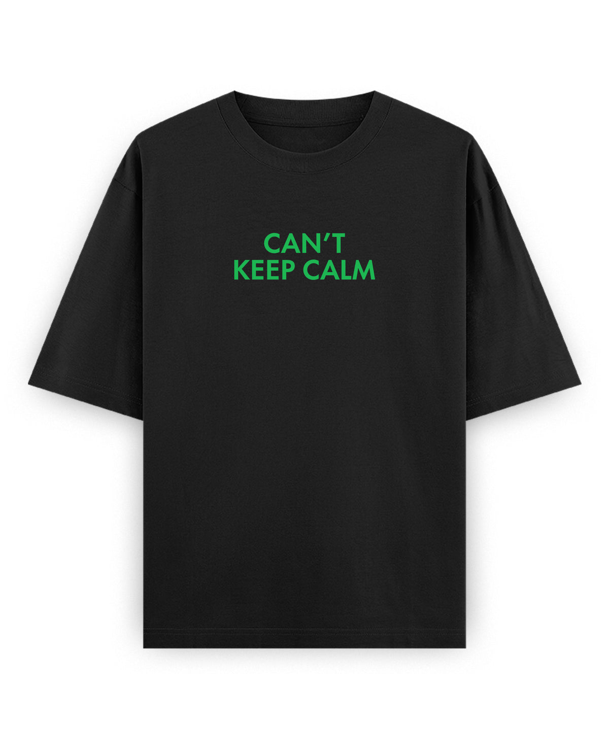 Front view of THE ARR TRACK - TAMIZH - Unisex Oversized Graphic T-Shirt in black.